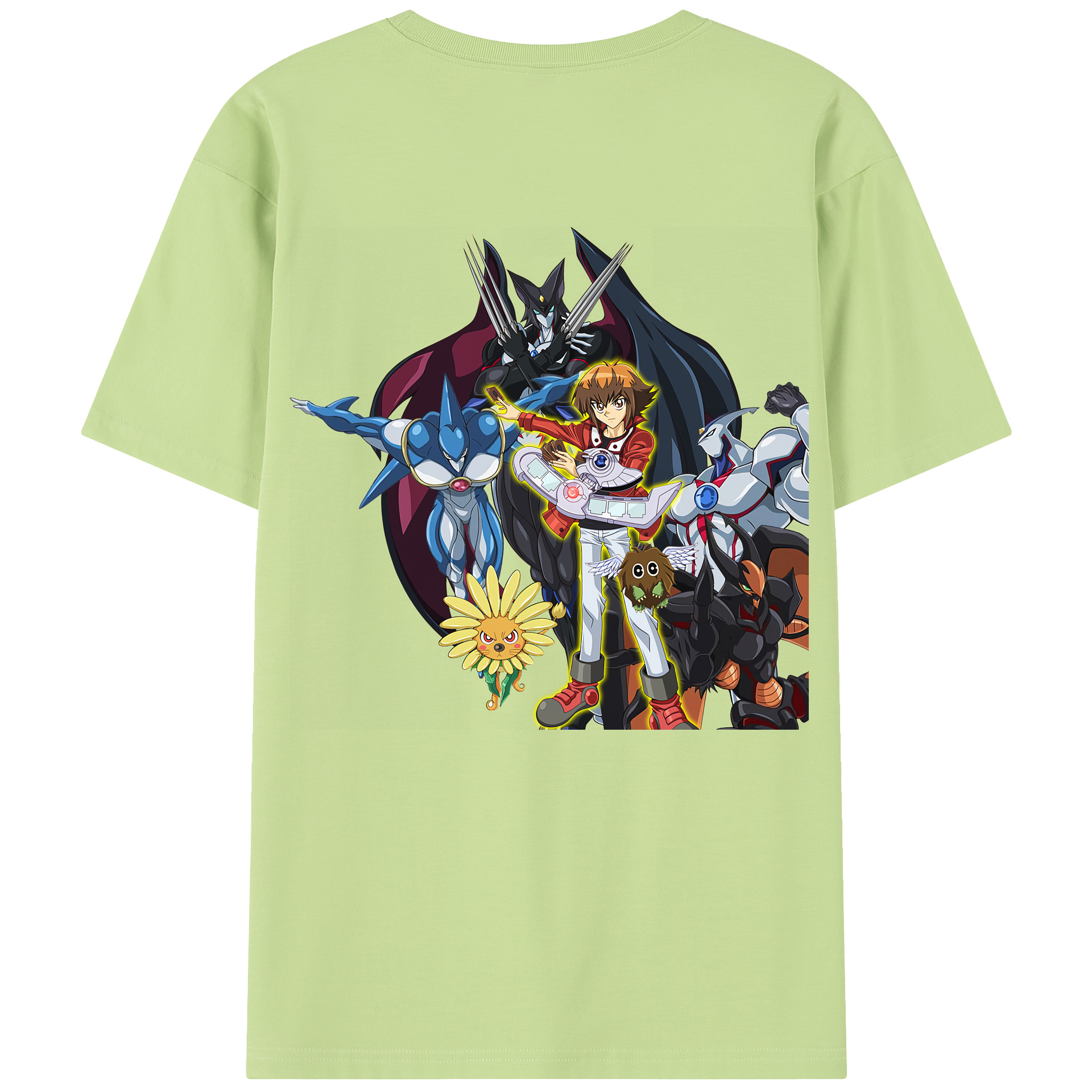（画像用） 遊☆戯☆王 Yu-Gi-Oh! 綿100％半袖Tシャツ（背面プリント）